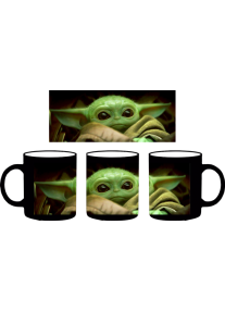 Черна чаша Baby Yoda